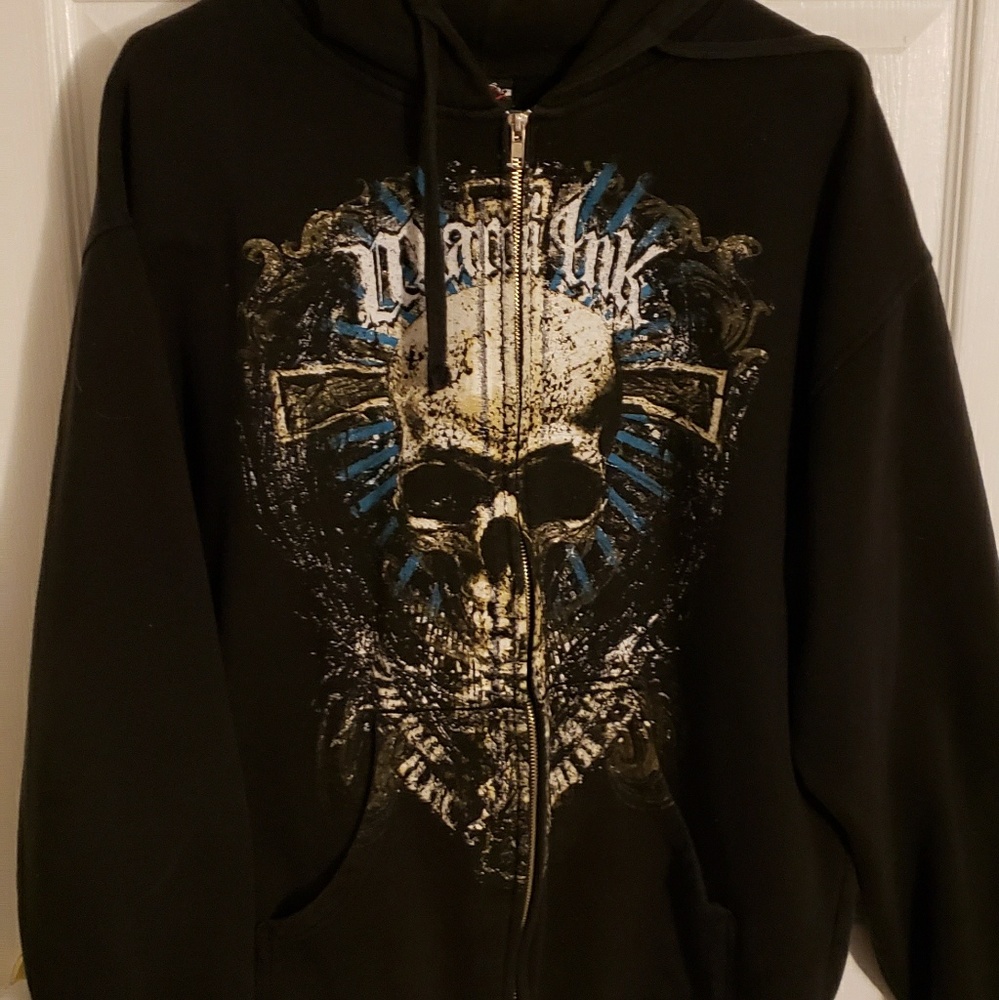 Miami Ink Skull Hoodie